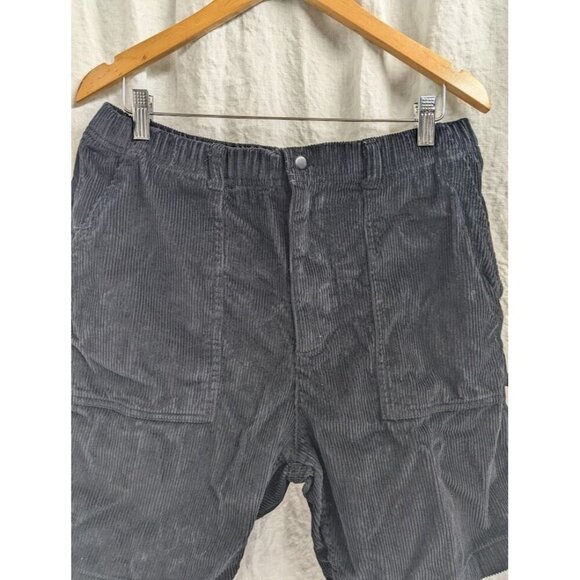 CCS men's size Large black corduroy shorts, 8" inseam 3 pockets 100% cotton E10 - Picture 2 of 8
